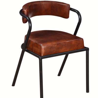 Leather luxury dining chairs, Industrial restaurant furniture chairs